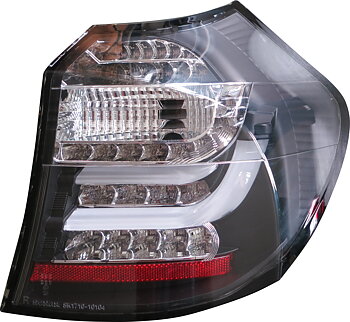 BMW 1 E87 04-06 LED TAILLIGHTS SET BLACK