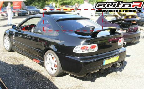 HONDA CIVIC 92-95 2D FÖNSTER VINGE [AUTOR]