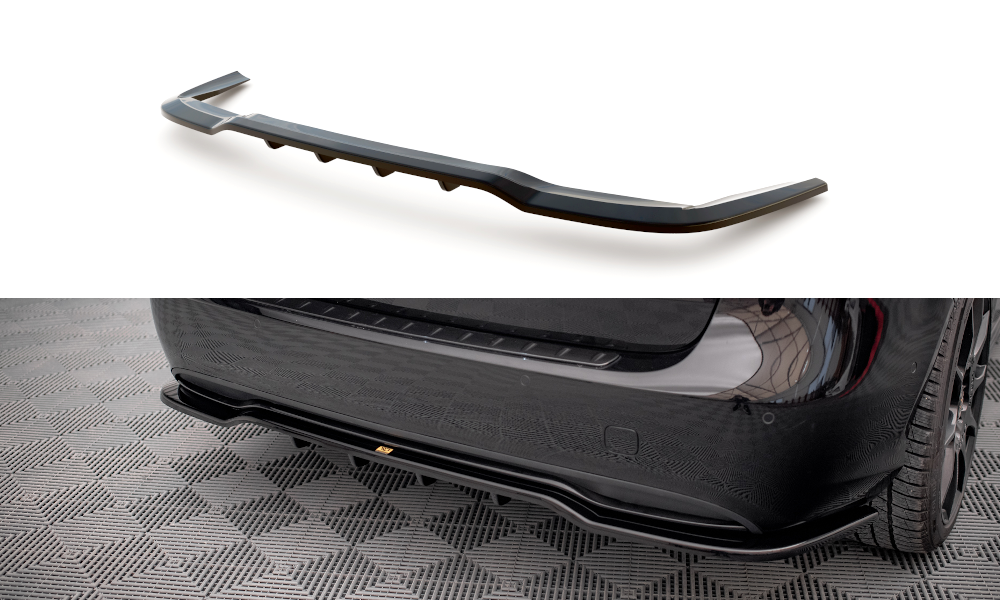 Central Rear Splitter (Vertical Bars) Mercedes B W246 Facelift
