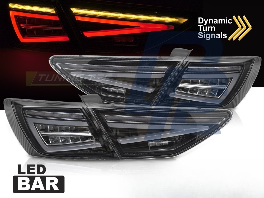 LED Tail Lights Black for Seat Leon III 5F 2012–2020 Hb OEM LED - 4