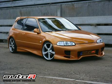 HONDA CIVIC 92-95 2/3D FRÄMRE STÖTFÅNGARE TREX [AUTOR]