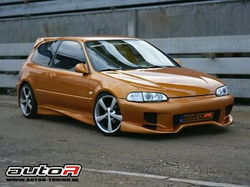 HONDA CIVIC 92-95 2/3D FRÄMRE STÖTFÅNGARE TREX [AUTOR]