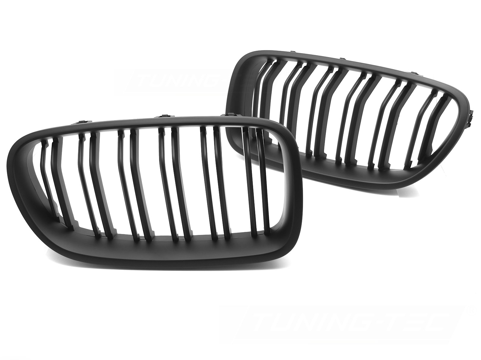 GRILL SPORT SVART MATT DUBBELRIBBAD TILL BMW F10 / F11 2010-2016