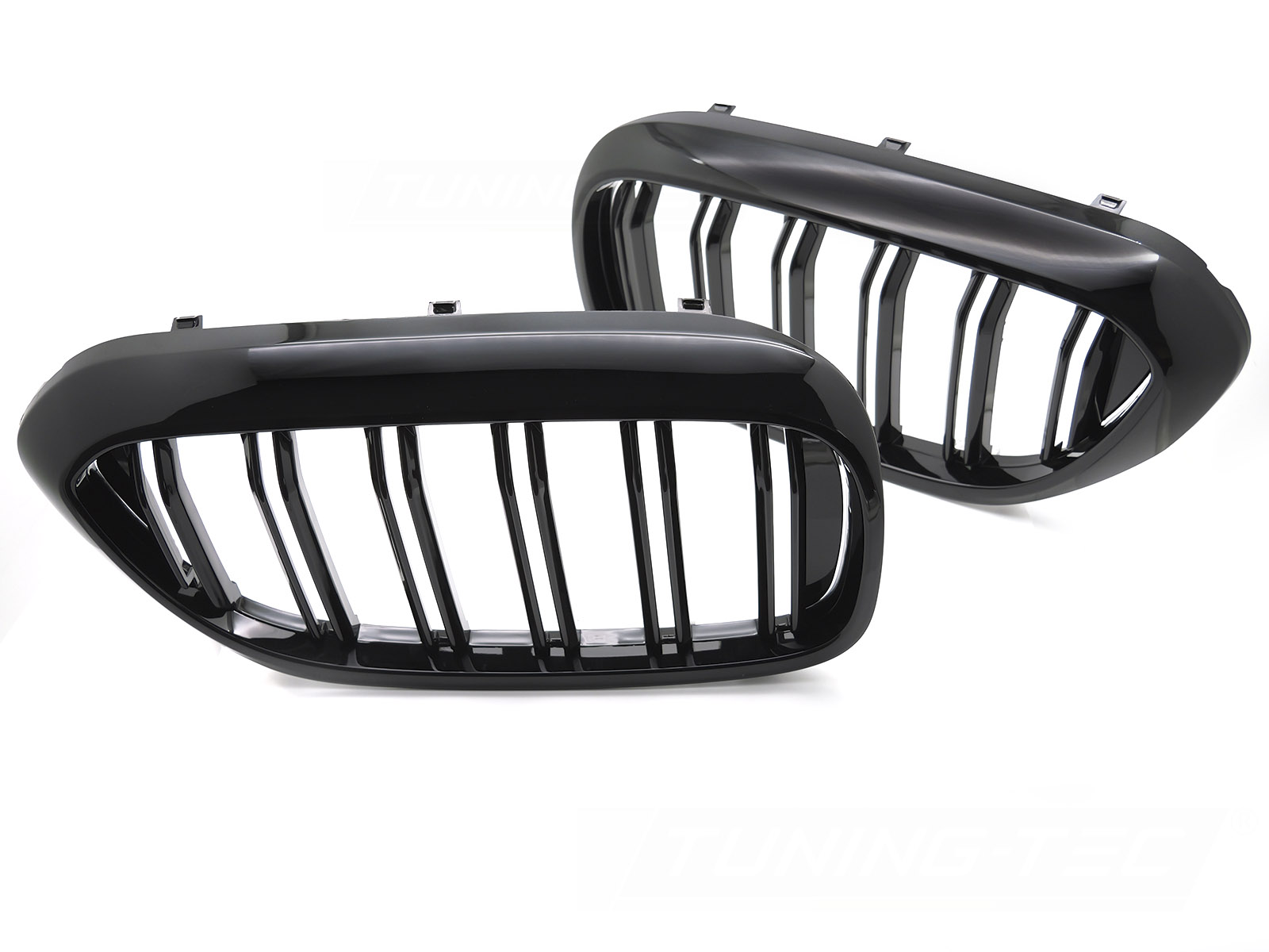 GRILL SPORT BLANK SVART DUBBELRIBBAD TILL BMW G30 / G31 2017-2020