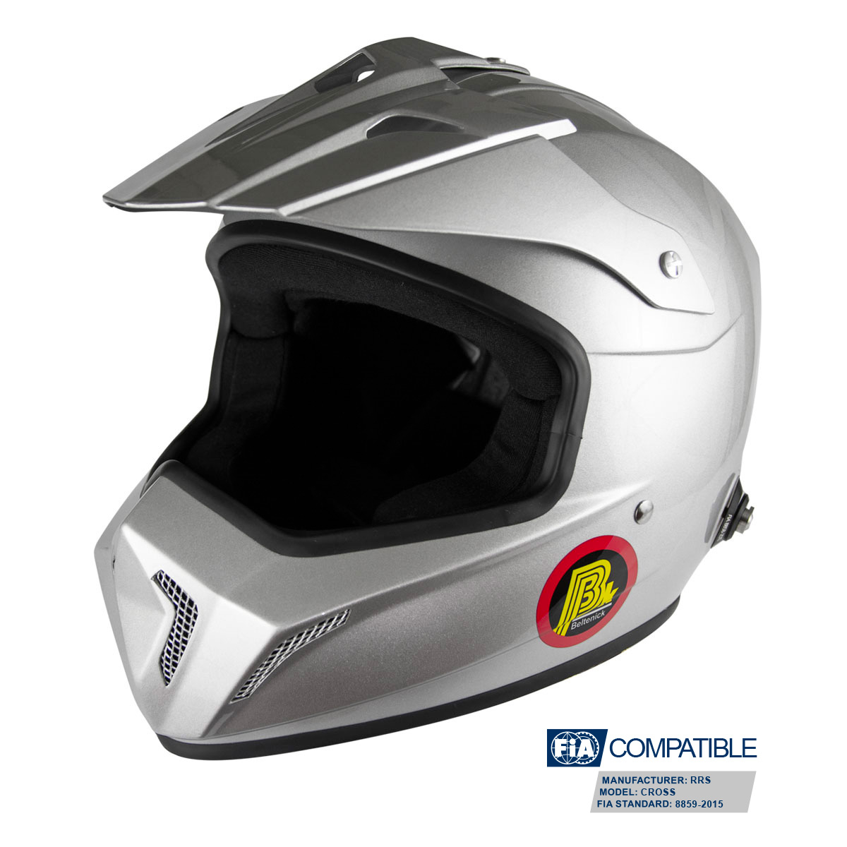 HELMET CROSS FIA 8859-2015 GREY - 2