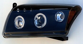 DODGE CALIBER 06+ HEADLIGHTS SET BLACK