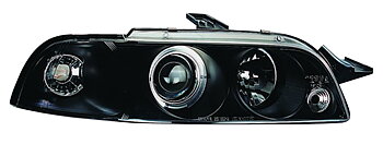 FIAT PUNTO 93-99 HEADLIGHTS SET BLACK