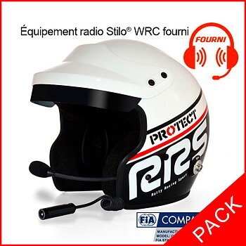 PACK HELMET JET BLACK FIA 8859-2015 SNELL SA2020 + KIT MICRO/HP STILO® WRC