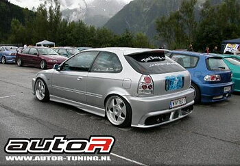 HONDA CIVIC 96-00 3D REARBUMPER OLD SCHOOL [AUTOR]
