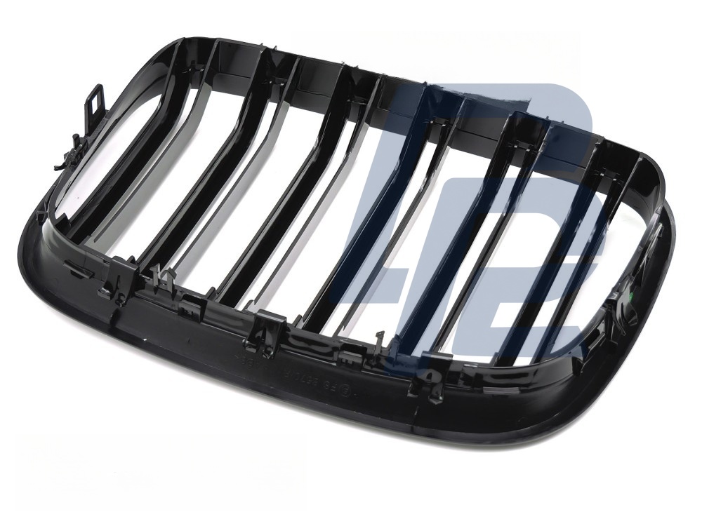 Grille Sport Gloss Black Double-Slat for BMW X5 E70 2007–2013 / X6 E71 2008–2014 - 2