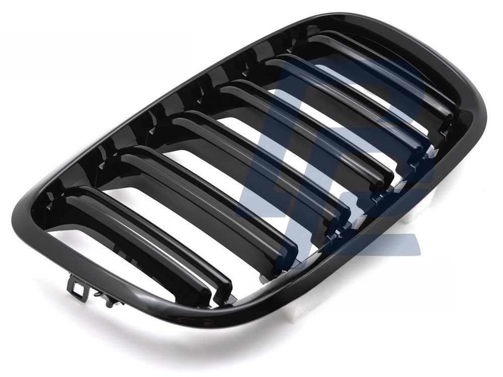 Grille Sport Gloss Black Double-Slat for BMW X5 E70 2007–2013 / X6 E71 2008–2014 - 5