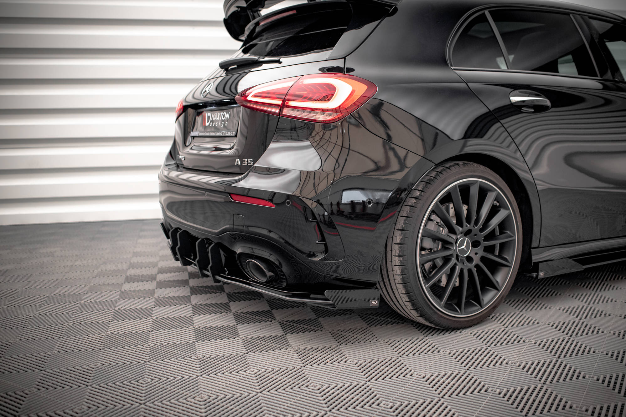 Rear Side Flaps Mercedes A35 AMG Hatchback Aero Pack W177 - 2