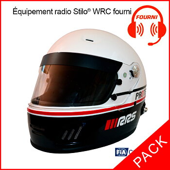 FULL FACE BLACK HELMET CIRCUIT FIA 8859-2015 SNELL SA2020 + STILO® WRC MICRO/HP KIT