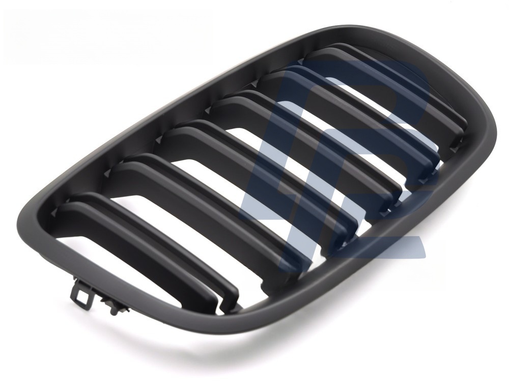 Grille Sport Matt Black Double-Slat for BMW X5 E70 2007–2013 / X6 E71 2008–2014 - 3