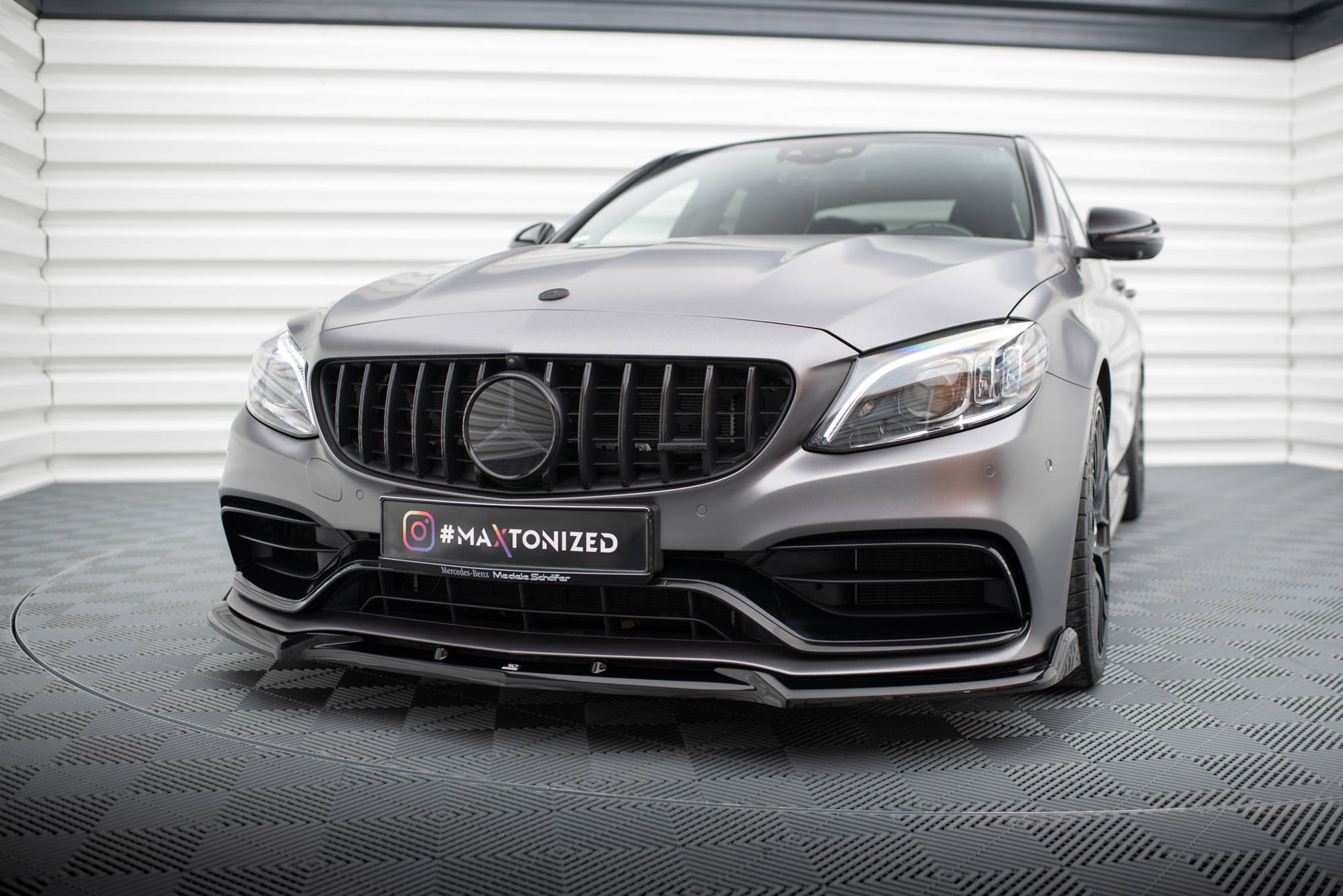 Front Splitter V.2 Mercedes-AMG C63 Sedan / Estate W205 Facelift - 2
