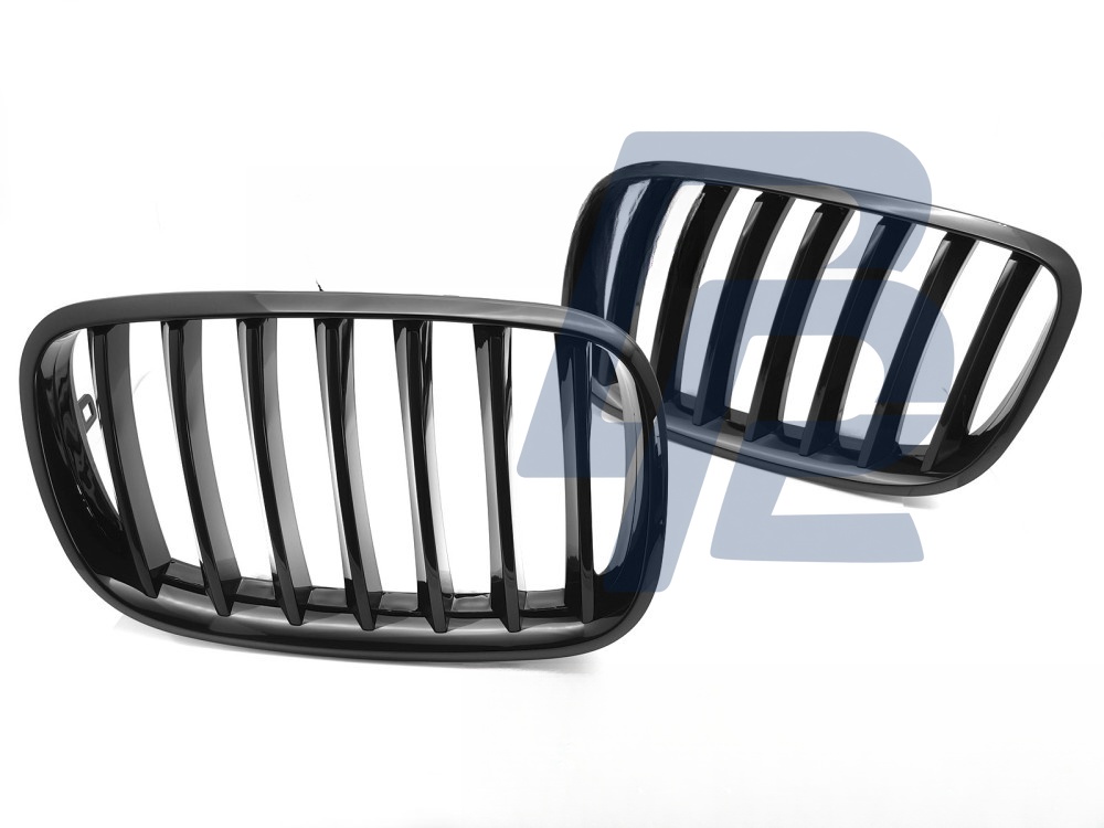 Grille Gloss Black for BMW X5 E70 2007–2013 / X6 E71 2008–2014 - 4