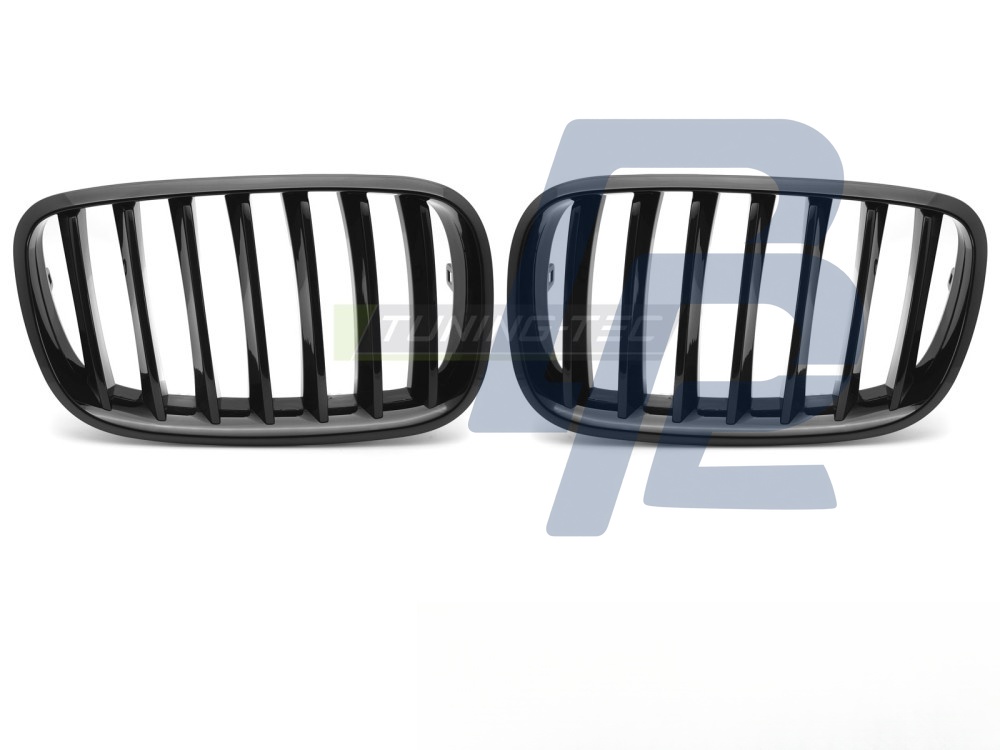 Grille Gloss Black for BMW X5 E70 2007–2013 / X6 E71 2008–2014 - 5