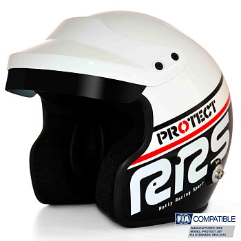 OPEN FACE HELMET FIA 8859-2015 SNELL SA2020 BLACK + HANS® PACK