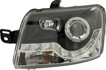 FIAT PANDA 03-12 HEADLIGHTS SET BLACK