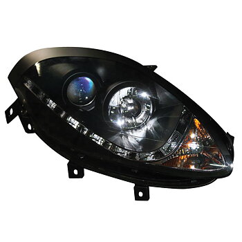 FIAT BRAVO 07+ HEADLIGHTS SET DRL BLACK