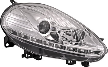 FIAT PUNTO EVO 09+ HEADLIGHTS SET DRL CLEAR