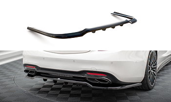 Central Rear Splitter (Vertical Bars) Mercedes-Benz S AMG-Line W222 Facelift