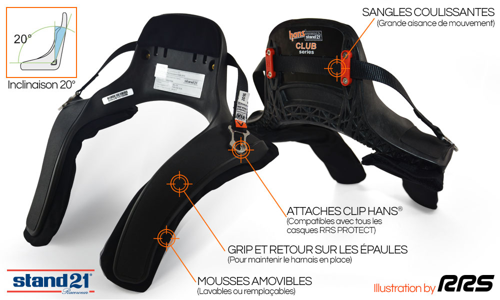 PACK RALLY BLACK FULL-FACE HELMET PROTECT FIA 8859-2015 SNELL SA2020 + HANS CLUB SERIES - 6