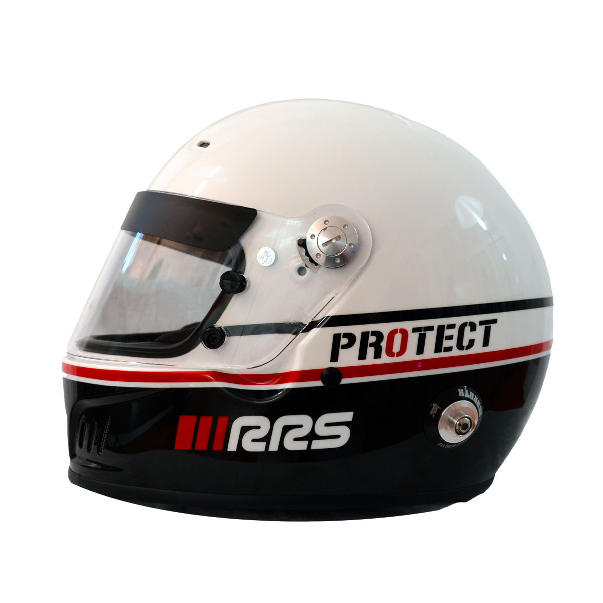 PACK RRS BLACK FULL-FACE HELMET PROTECT CIRCUIT FIA 8859-2015 SNELL SA2020 + HANS® - 3