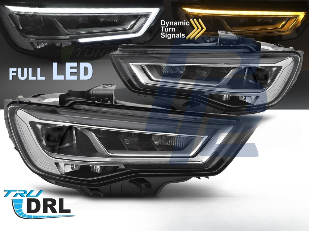 Headlights Full LED Sequential DRL for Audi A3 8V 2012–2016 - 7