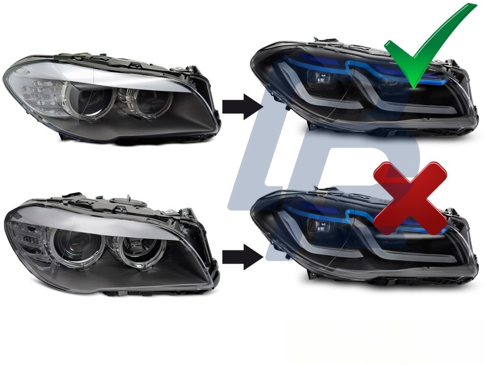 Headlights Full LED DRL for BMW F10 / F11 2010–2013 - 4