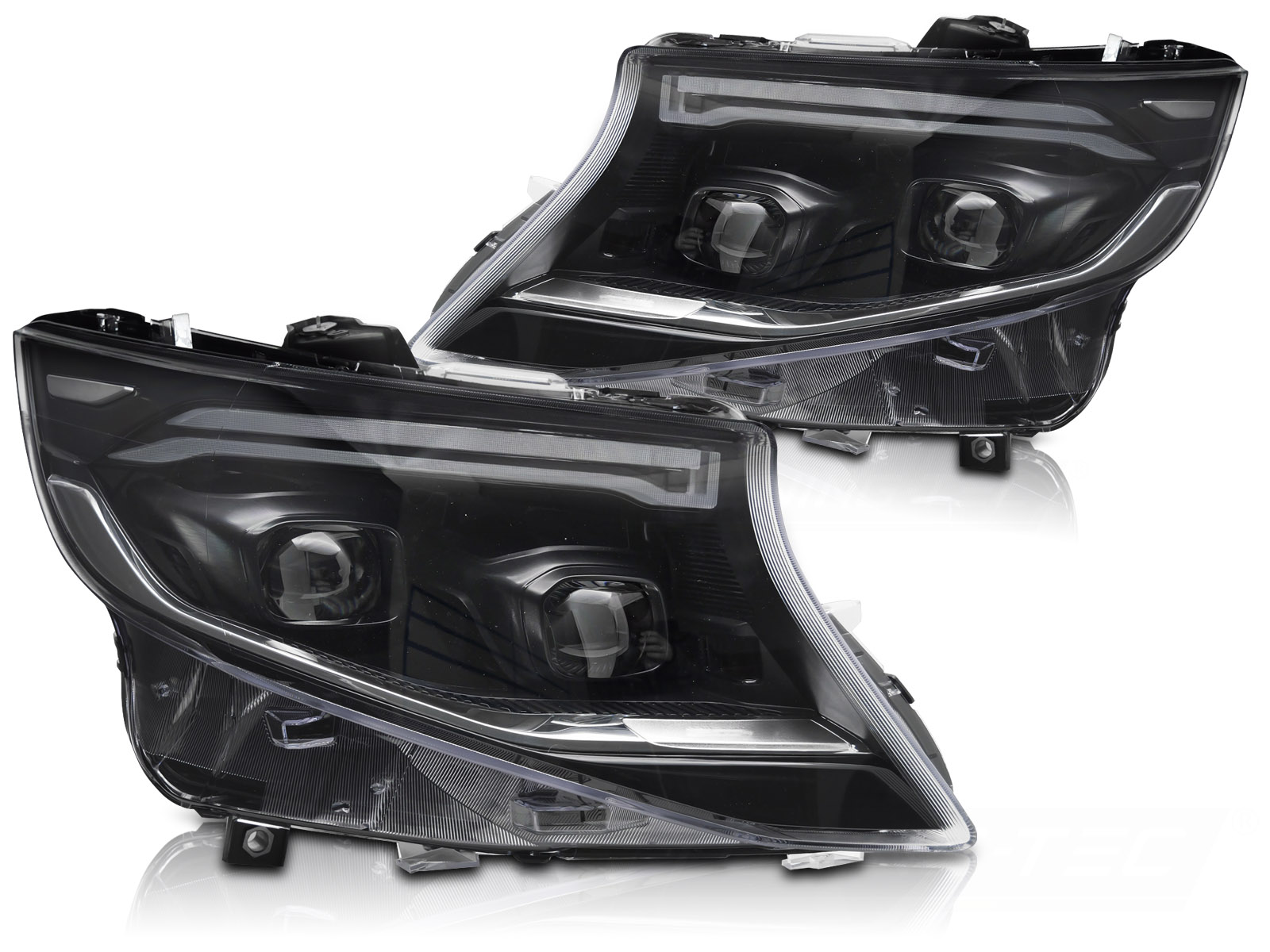 STRÅLKASTARE FULL SEKVENTIELL LED DRL TILL MERCEDES V-CLASS / VITO W447 2014-2023