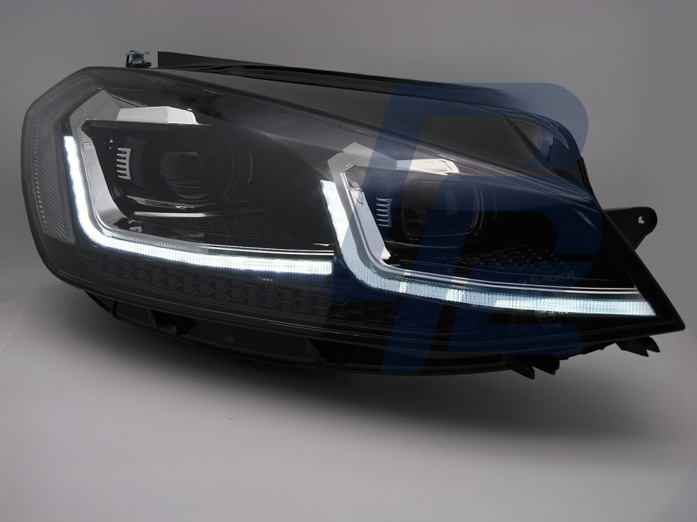 Headlights Silver LED Sequential DRL for VW Golf VII 2017–2019 - 3