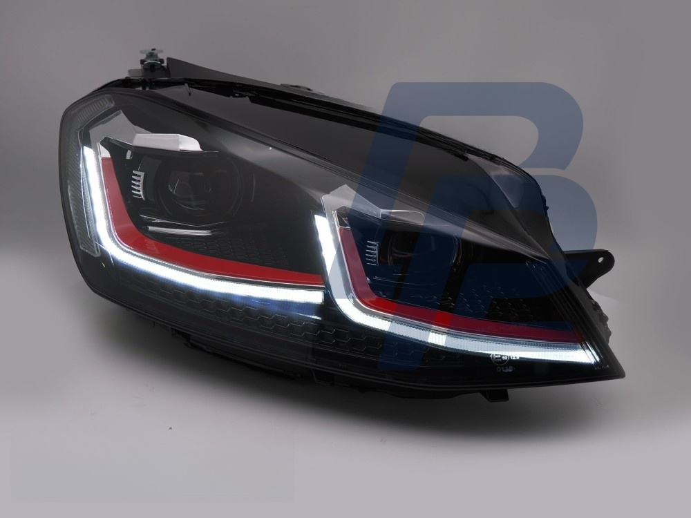 Headlights Red LED Sequential DRL for VW Golf VII 2013–2017 - 3