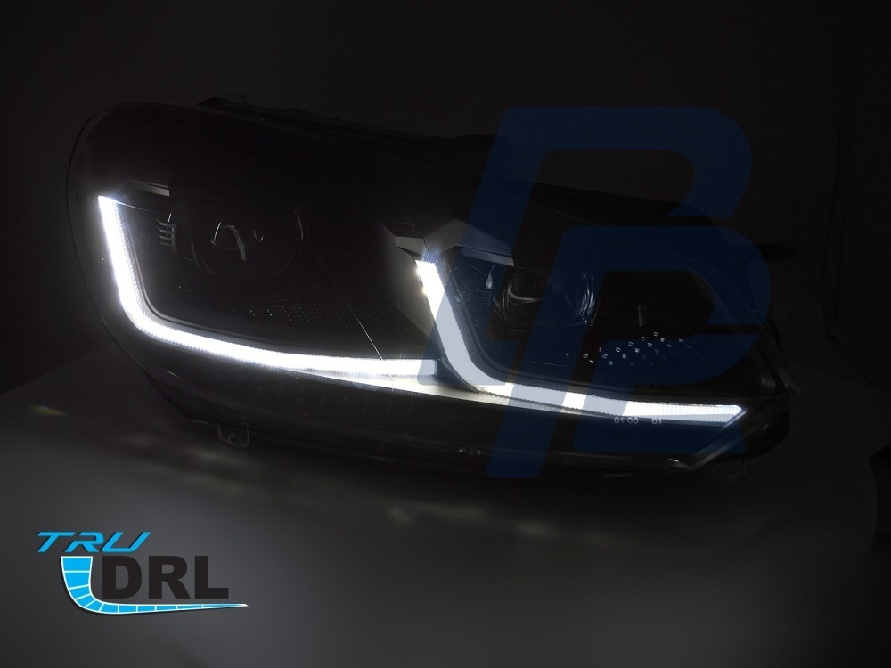 Headlights Black LED Sequential DRL for VW Golf VI 2008–2012 - 5