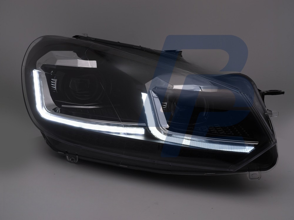 Headlights Silver Line LED Sequential DRL for VW Golf VI 2008–2012 - 5