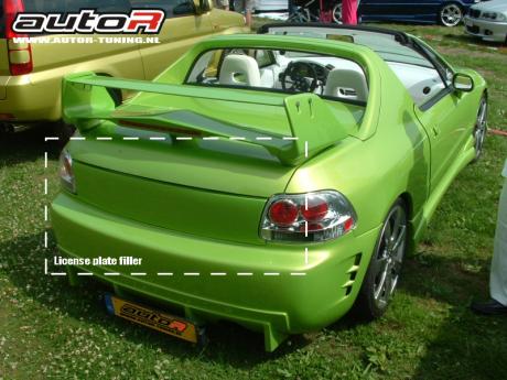 HONDA DELSOL 92-97 REAR LICENSE PLATE FILLER  [AUTOR]