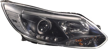 FORD FOCUS MK3 12+ HEADLIGHTS SET BLACK