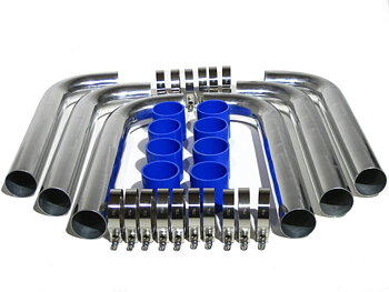 UNIVERSAL 2.5 INCH STAINLESS STEEL INTERCOOLER PIPING KIT