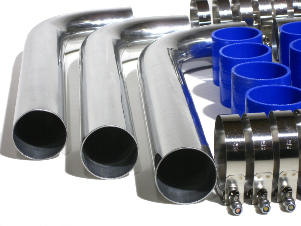 UNIVERSAL 2.5 INCH STAINLESS STEEL INTERCOOLER PIPING KIT - 3