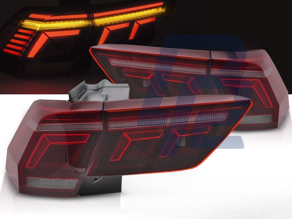 LED Bar Tail Lights Red for VW Tiguan II 2020–2024 - 4