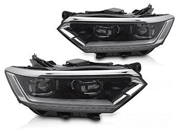 STRÅLKASTARE FULL SEKVENTIELL LED DRL TILL VW PASSAT B8 2014-2019