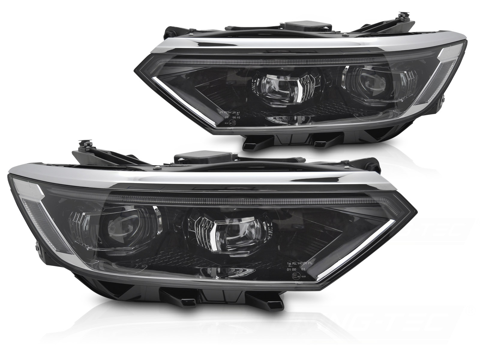 STRÅLKASTARE FULL SEKVENTIELL LED DRL TILL VW PASSAT B8 2014-2019