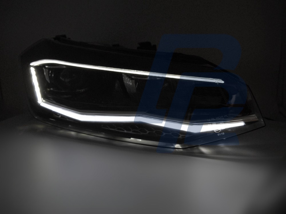 Headlights Silver LED Sequential DRL for VW Polo VI 2G 2017–2021 - 5