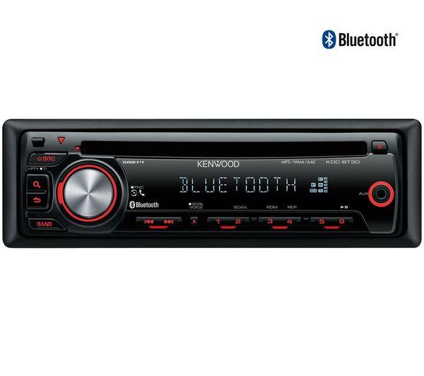BILSTEREO CD/MP3/BLUETOOTH KDC-BT30 - SVART