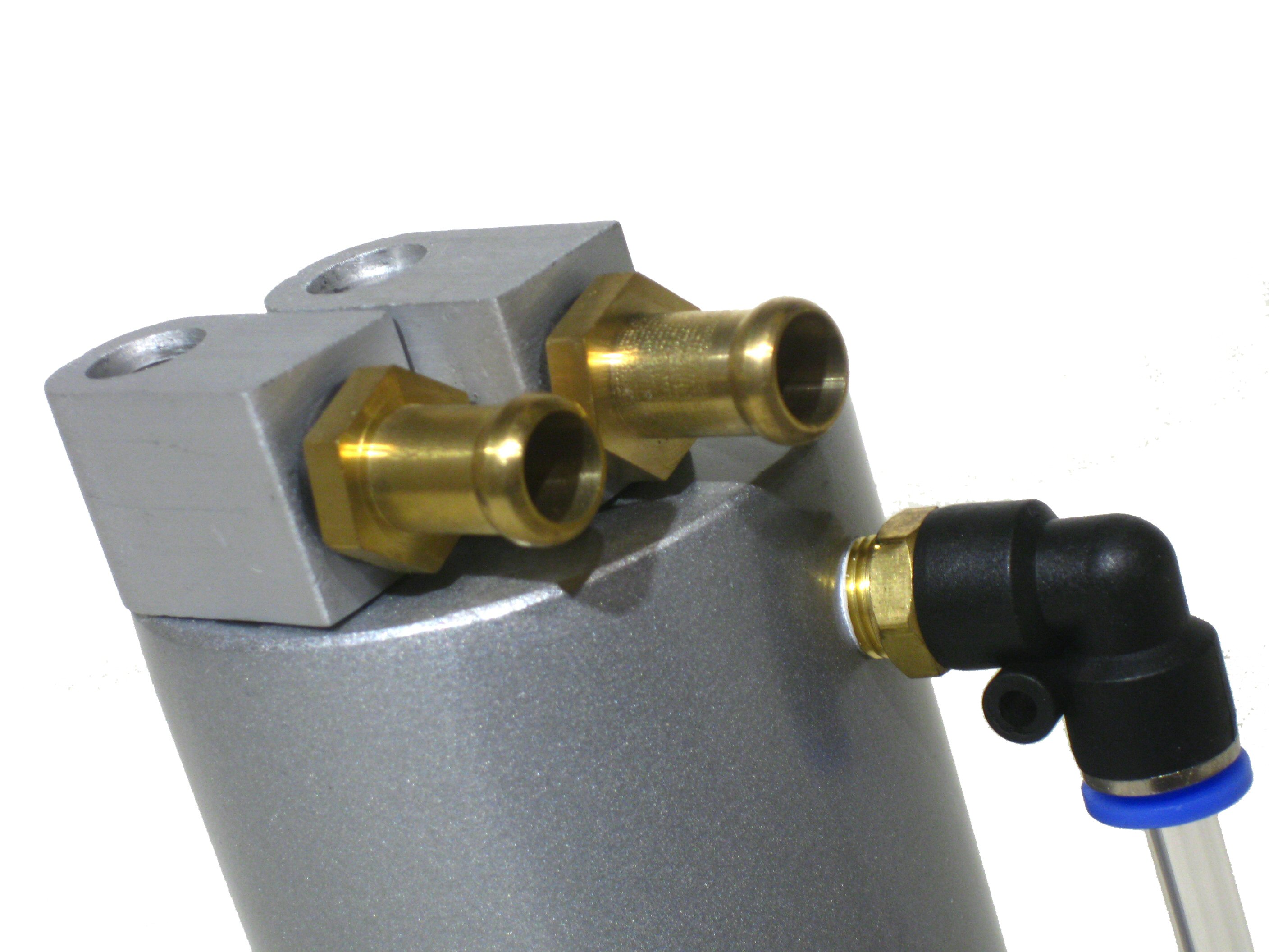 UNIVERSAL OIL CATCH TANK ROUND SMALL + INSTALLATION MATERIAL - 2