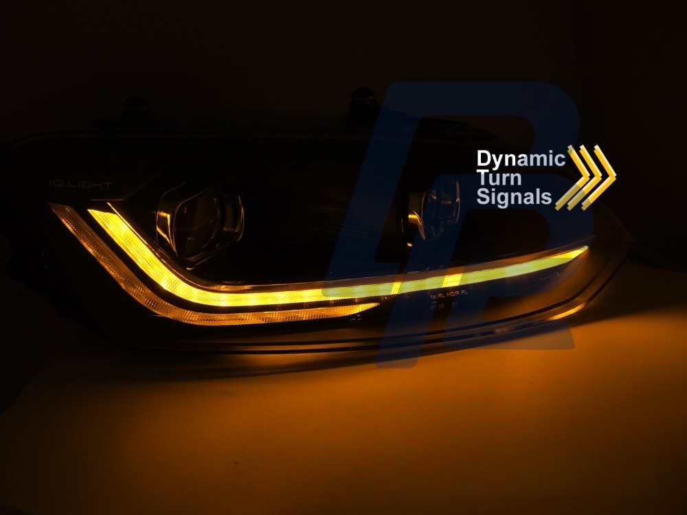 Headlights Silver LED Sequential DRL for VW Polo V 6R 2009–2017 - 2