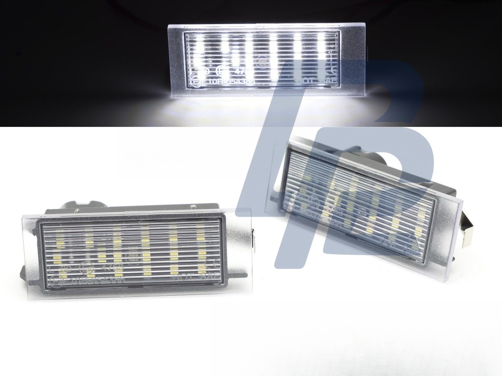 LED Number Plate Lights for Renault Clio 3 / Megane 2 / Laguna 2 / Master 2 / Opel Movano / Nissan Interstar - 2