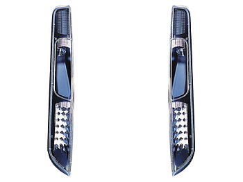 FORD FOCUS MK2 08-11 LED TAILLIGHTS SET BLACK