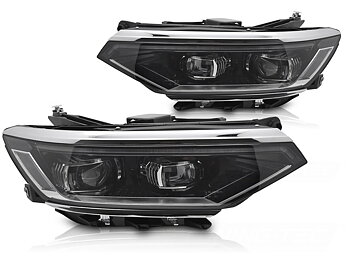 STRÅLKASTARE FULL SEKVENTIELL LED DRL TILL VW PASSAT B8 2019-2023