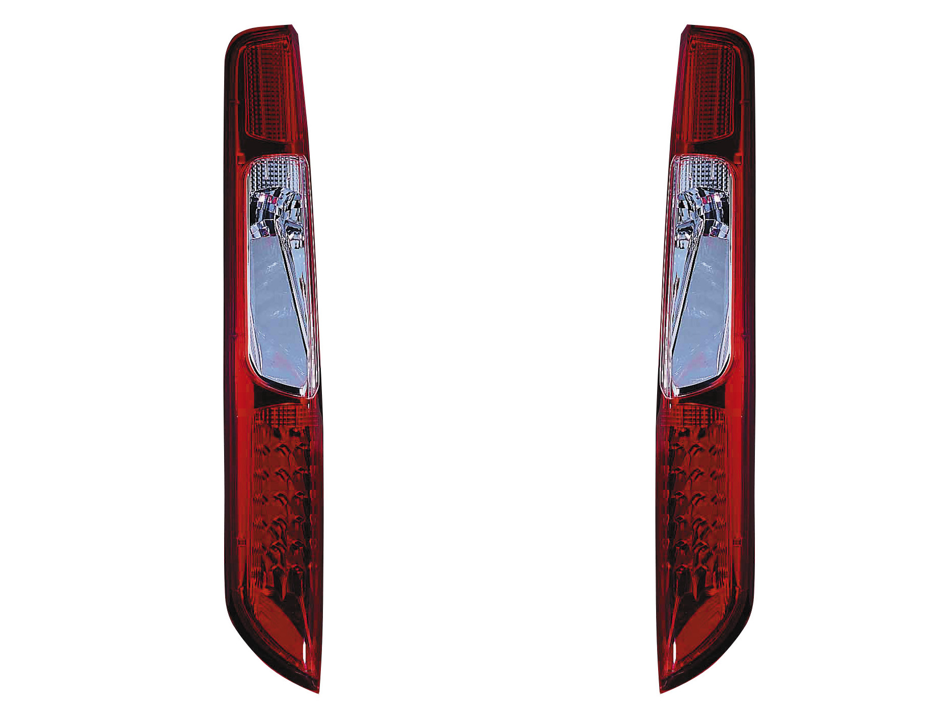 FORD FOCUS MK2 08-11 LED BAKLAMPOR SET RÖDA/KLARA